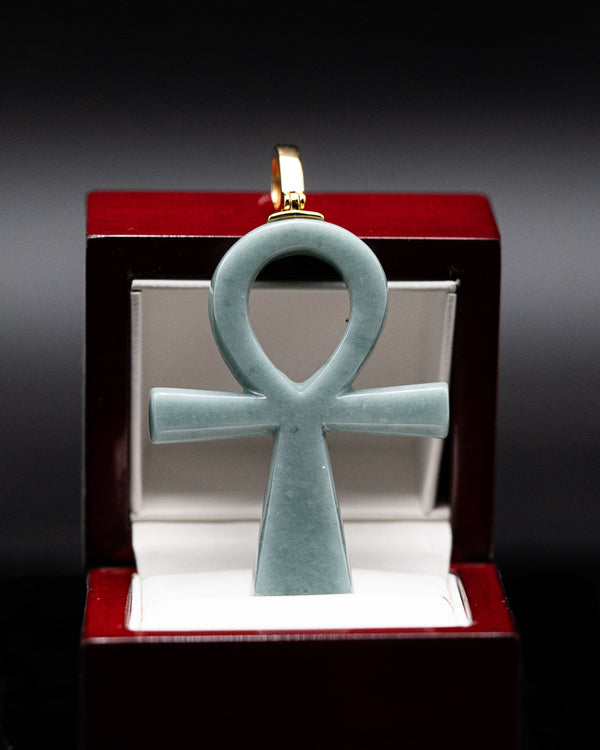 Ankh Jade Pendant