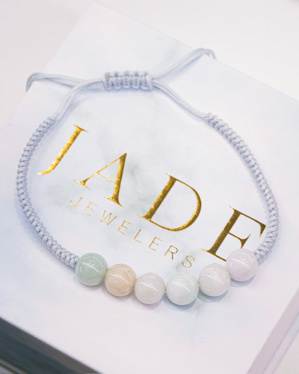 Six Beaded Jade Rope Bracelet