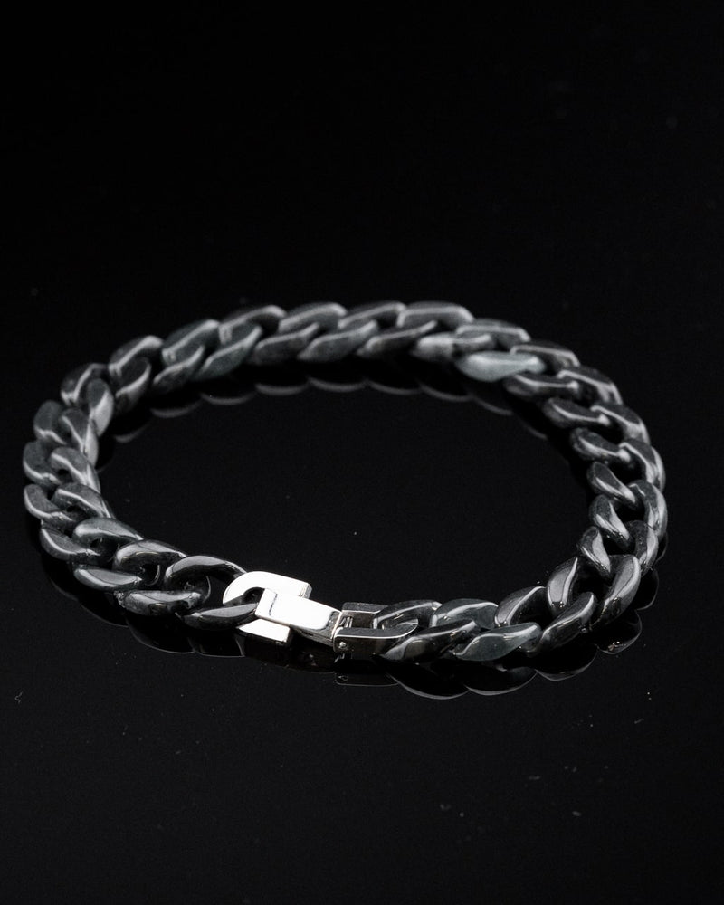 Black Cuban Link Jade Bracelet