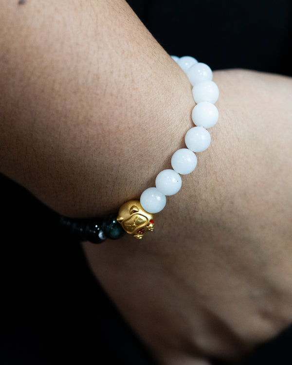 Lucky Cat Balance Jade Bracelet