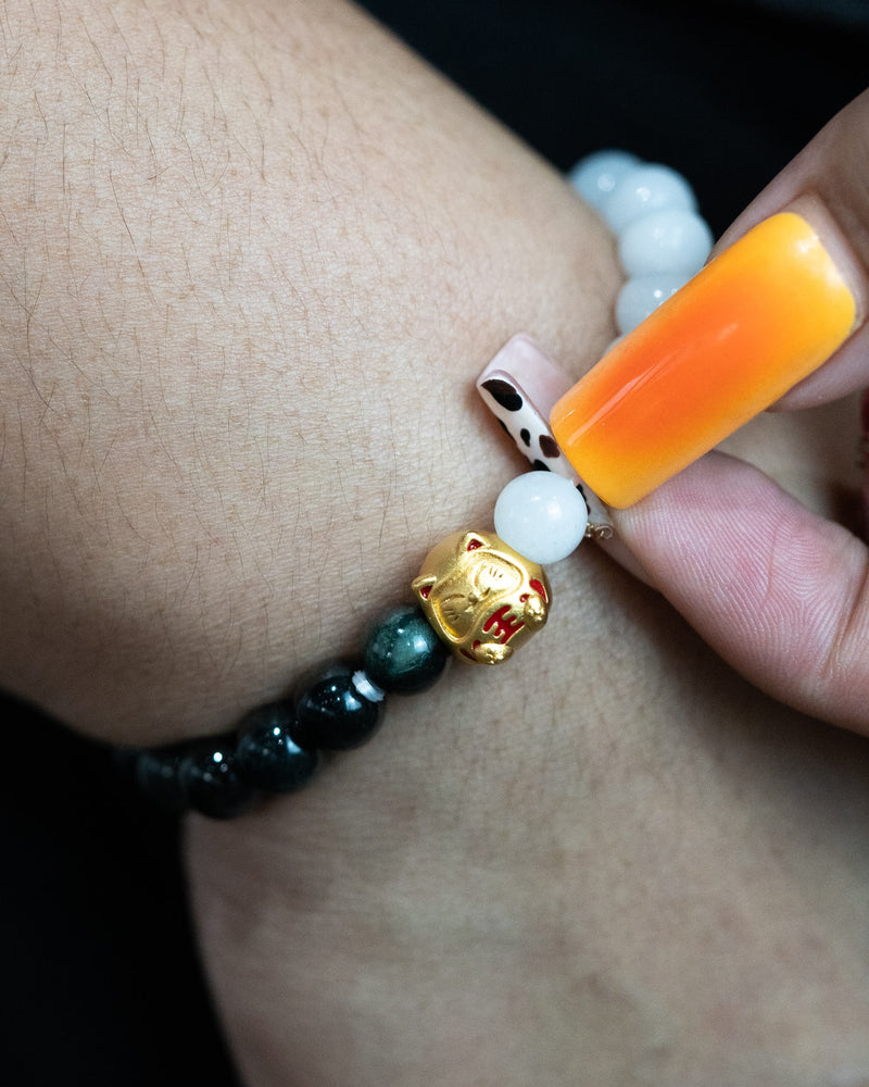 Lucky Cat Balance Jade Bracelet