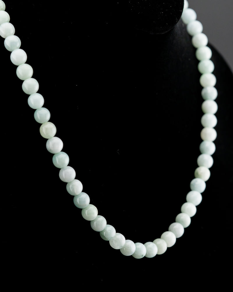 Green Jade Beaded Necklace