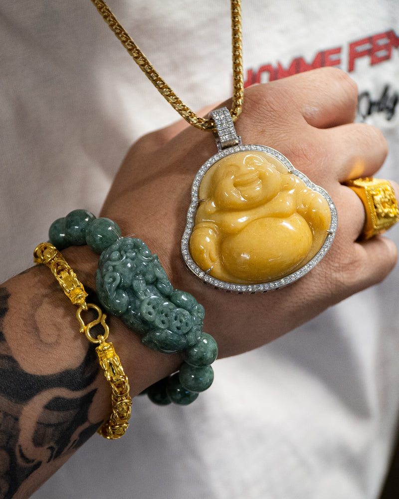 Pixiu Green Jade Bracelet