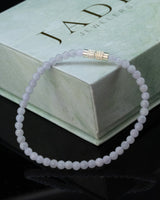 Small Beaded Jade Twist Clasp Bracelet