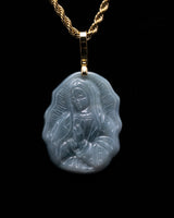 Micro Virgin Mary Jade Pendant