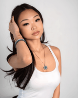 Micro Hibiscus Flower Jade Pendant