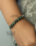 Six Beaded Jade Rope Bracelet