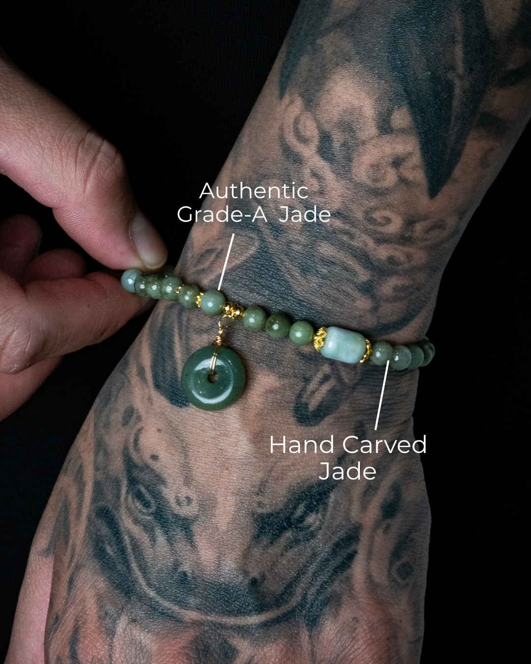 Golden Harmony Donut Jade bracelet – The Jade Jewelers