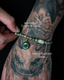 Golden Harmony Donut Jade bracelet