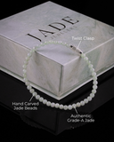 Small Beaded Jade Twist Clasp Bracelet