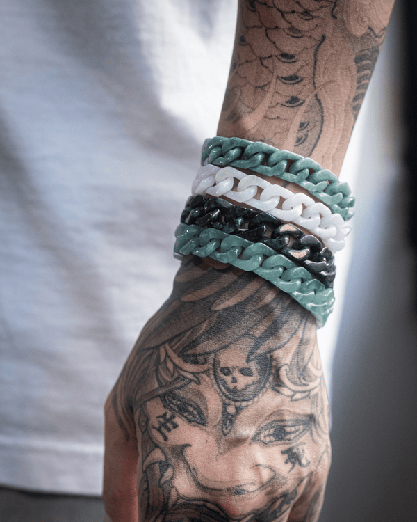 Cuban Link Jade Bracelets 2.0