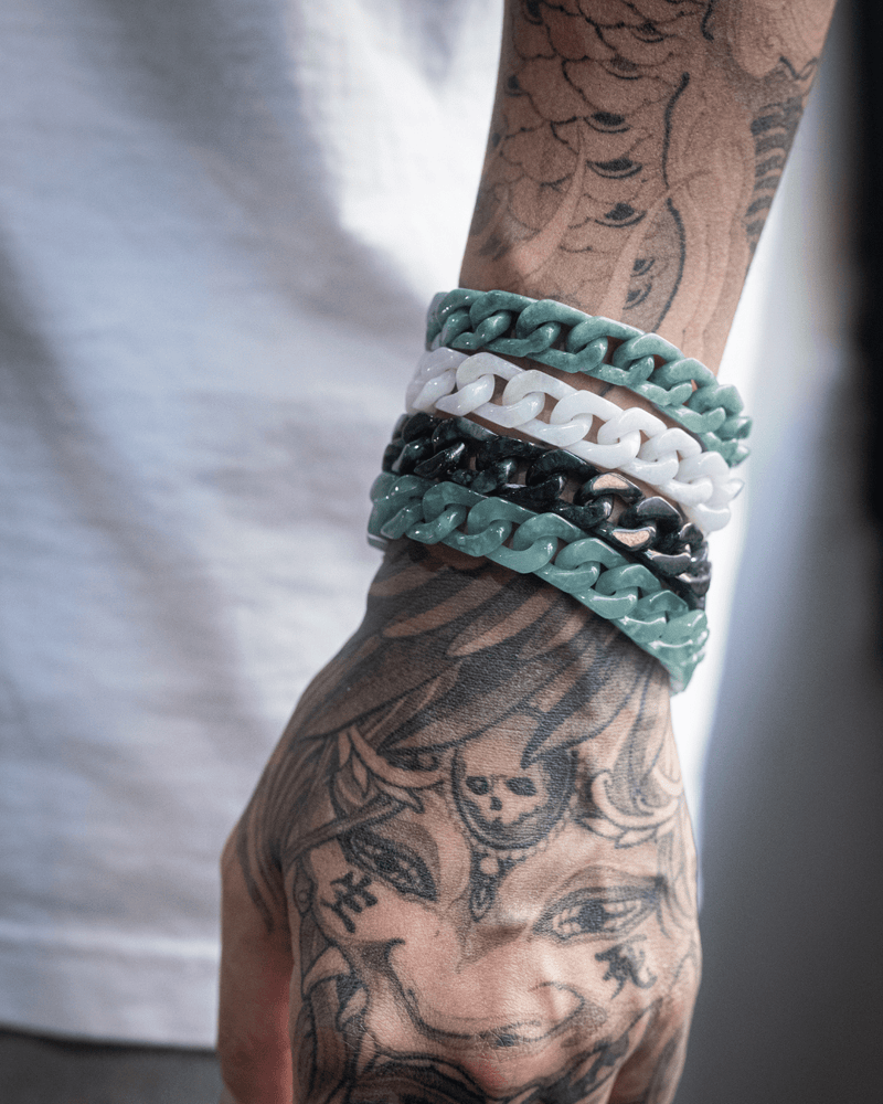 Cuban Link Jade Bracelets 2.0