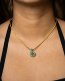 Micro Donut Link Jade Pendant