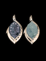 14k Gold Wrapped Guam Jade Pendant