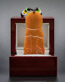 Standing Red Jade Buddha Pendant