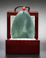 Blue Water Dragon/Guan Gong Jade Pendant