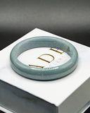 Jade Bangles Flat Centered Blue Water