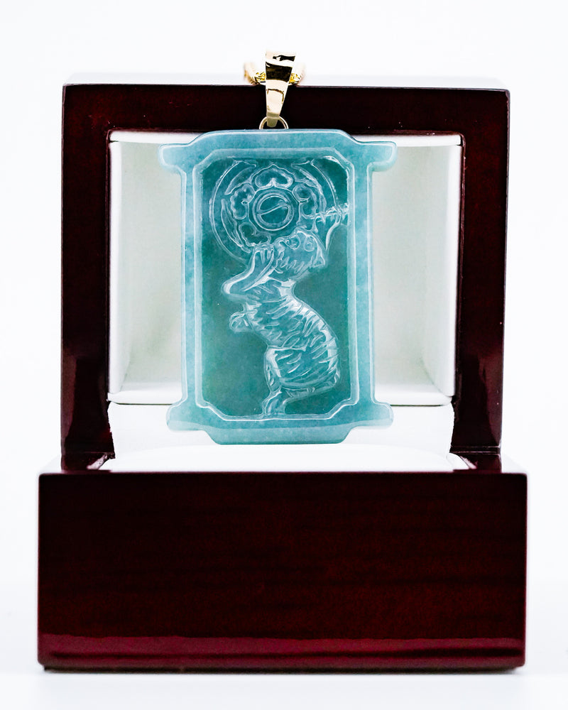 Korean Tiger Jade Pendant