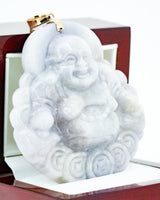 Buddha Lucky Coin Lavender Jade Pendant