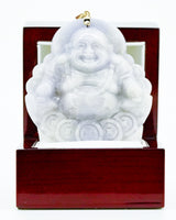 Buddha Lucky Coin Lavender Jade Pendant