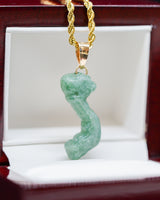 Micro Vietnam Green Jade Pendant