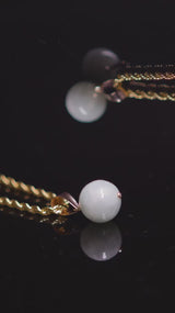 #4 Micro Bead Pearl Jade Pendant