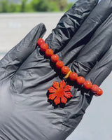 Rare Red Filipino Sun Jade Bracelet