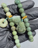 Beaded Buddha Jade Bracelet