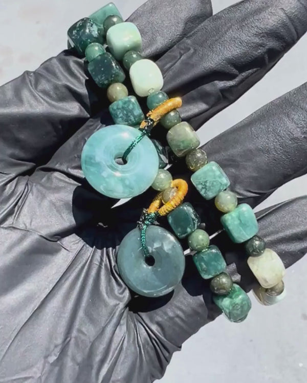 Cube Beaded Donut Jade Bracelet – The Jade Jewelers