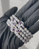 Donut Link Beaded Jade Bracelet