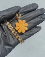 Micro Golden Jade Filipino Sun Pendant