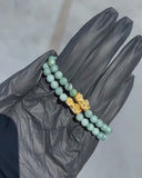 Small Beaded Pixiu Jade Bracelet