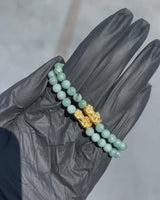 Small Beaded Pixiu Jade Bracelet