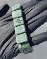 Green Jade Mahjong Bracelet
