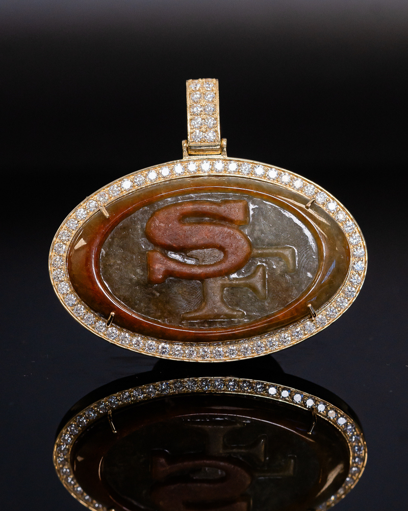 Yellow 14k Gold SF 49ers Pendant