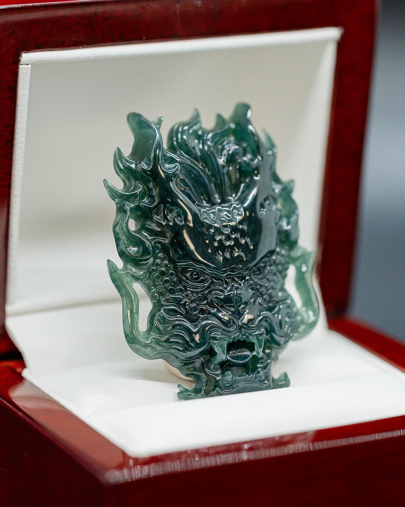 Dragon Head Jade Pendant