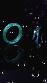 #5 Ring - Diamond Cut Blue Water