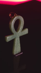 Ankh Jade Pendant