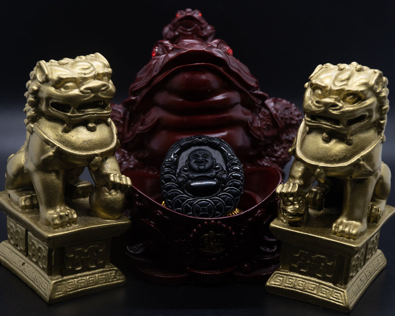 Black Jade Buddha with Lucky Coin The Jade Jewelers