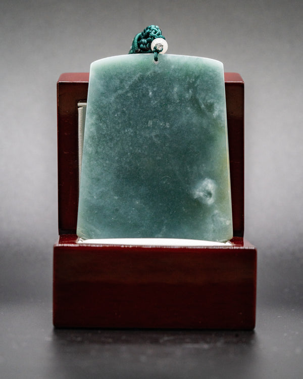 z. One of One Blue Water Phoenix Jade Pendant