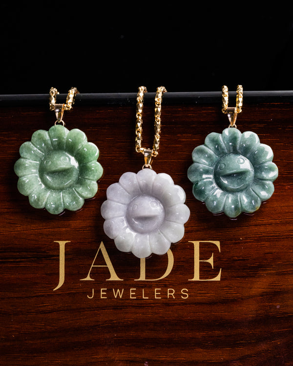 Floral Jade Pendant
