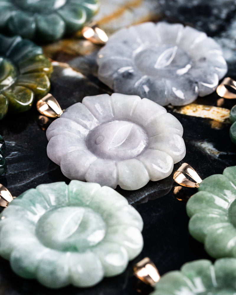 Floral Jade Pendant